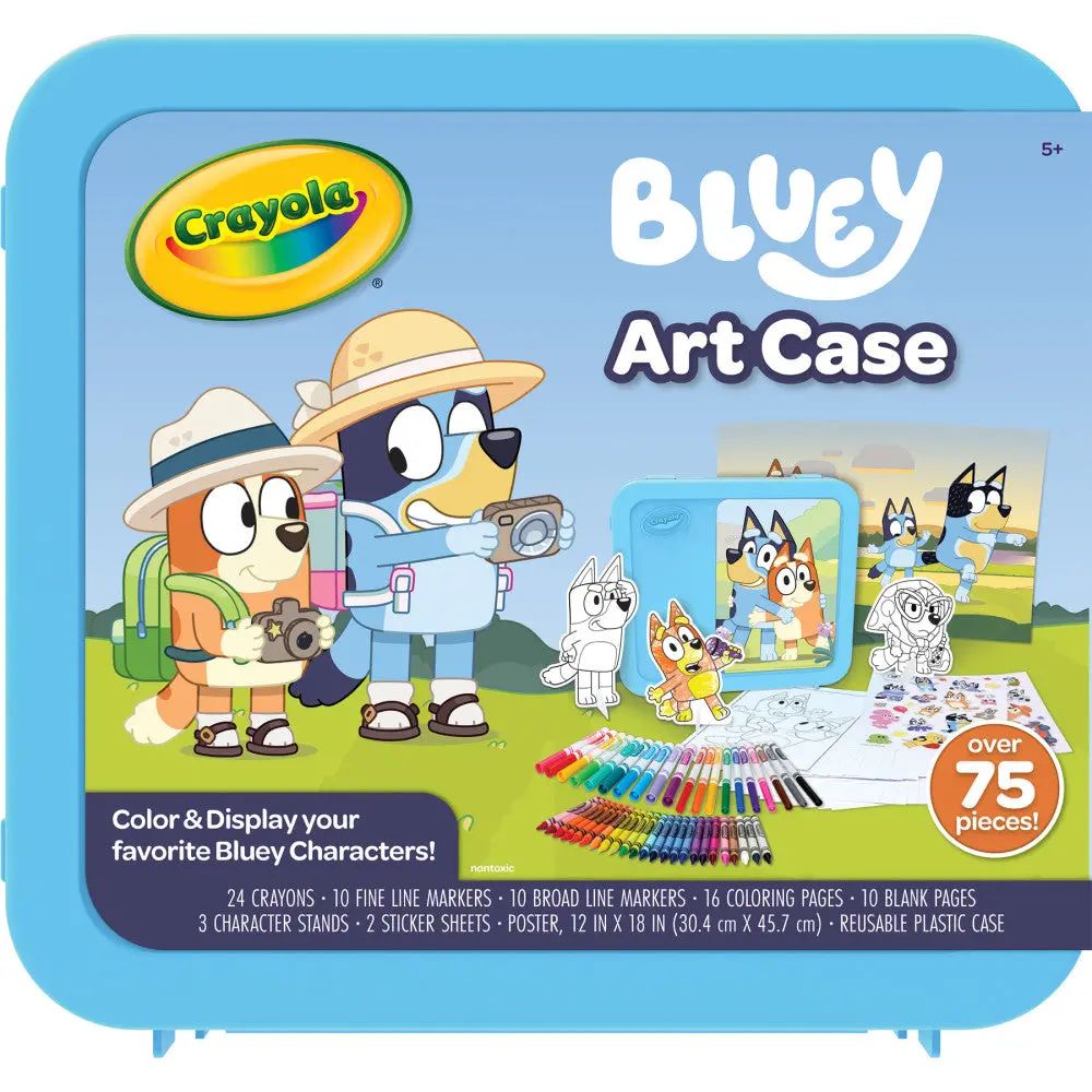 Crayola Bluey Art Case - Colorful Crafting Kit 1
