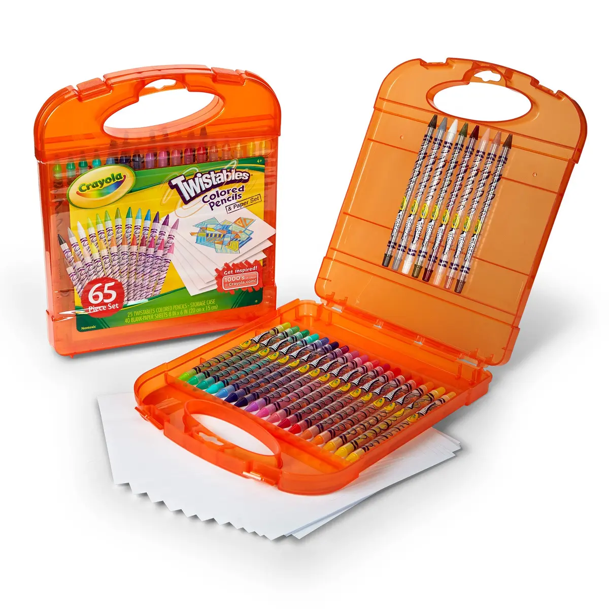Crayola Twistables Colored Pencils & Paper Set, 65 Pieces 1