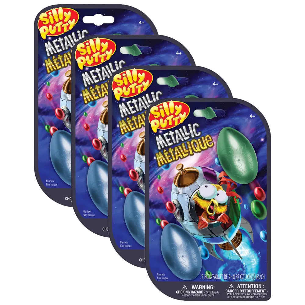 Crayola Silly Putty Metallic Eggs - Assorted Colors, 8 Pack 1