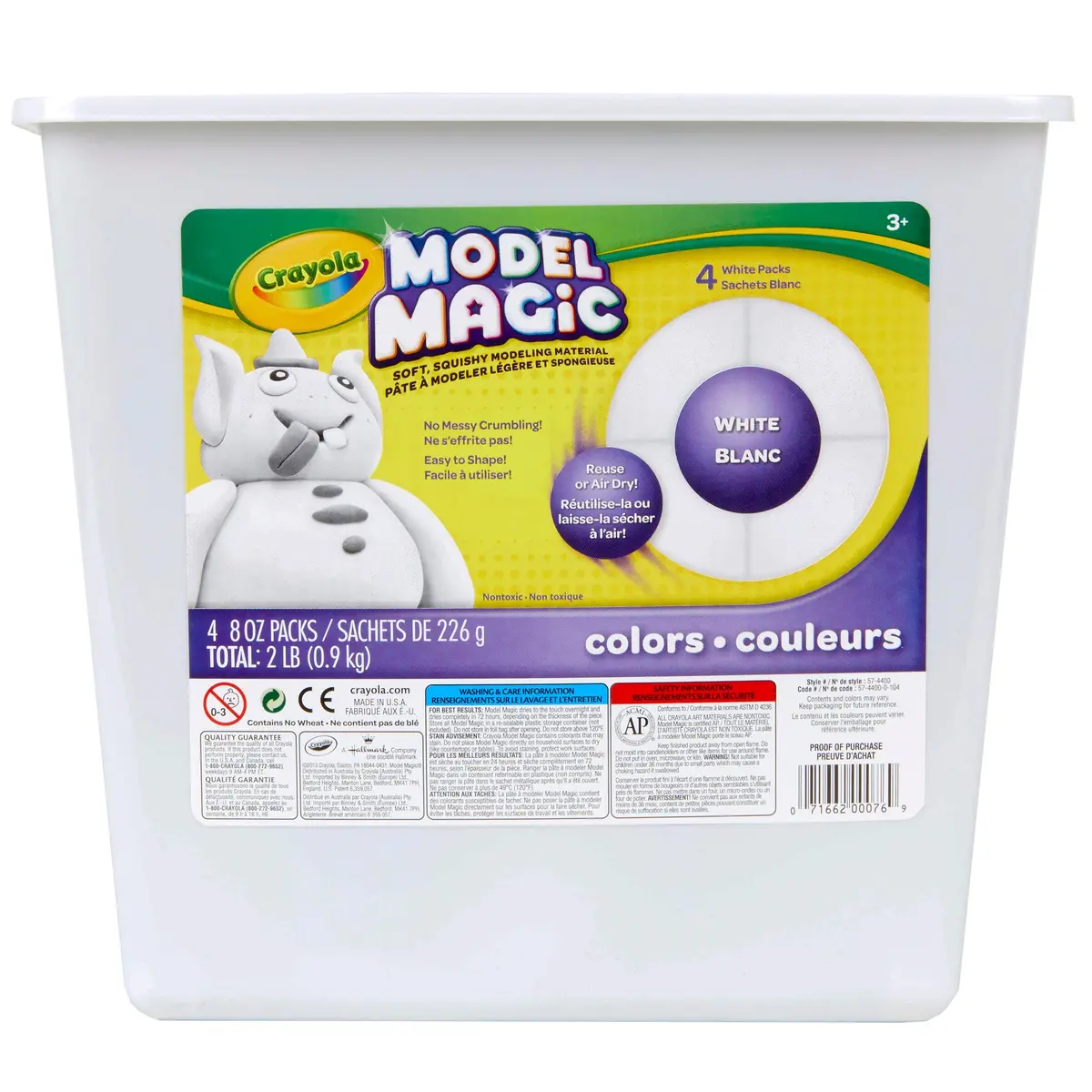 Crayola® Model Magic® Modeling Compound, White, 2 Lb. Tub 1