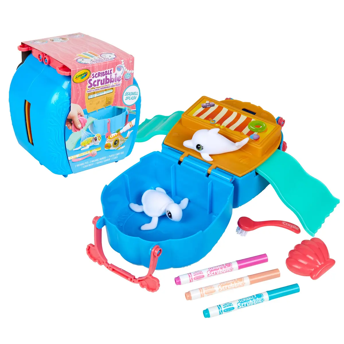 Crayola Scribble Scrubbie Ocean Pets Playset - Seashell Splash 1