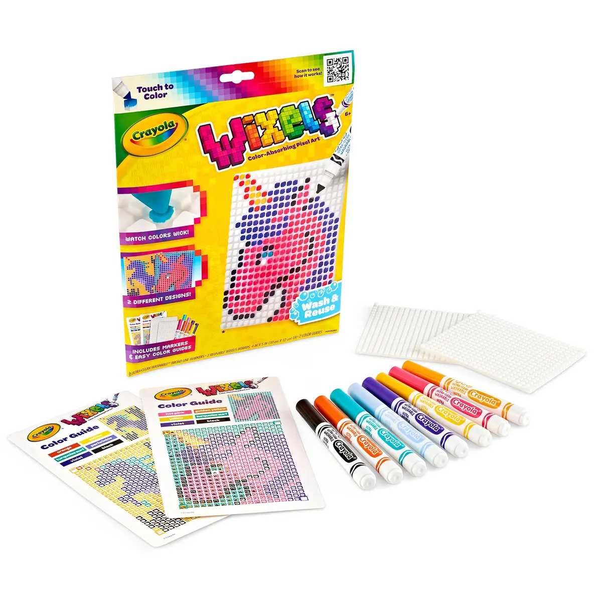 Crayola Wixels Unicorn Pixel Art Kit With Markers 1