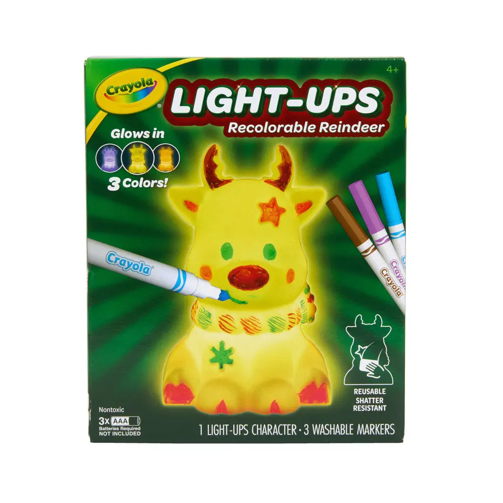 Crayola Light-Up Reindeer Creative Coloring Kit - Multicolor 1