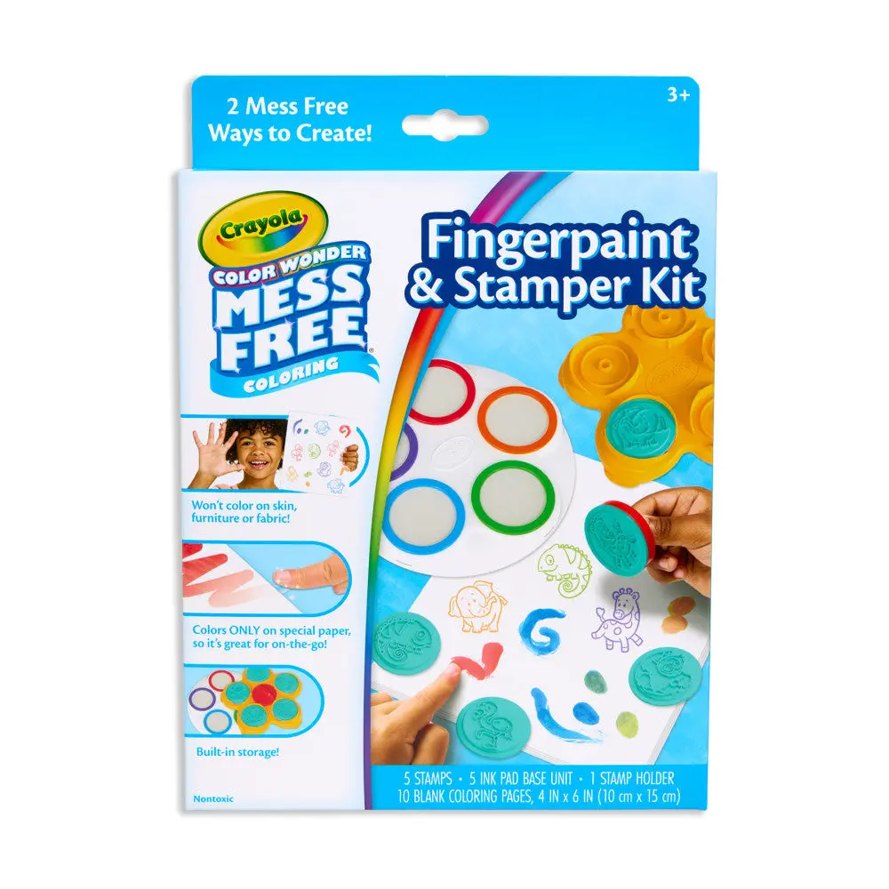 Crayola Color Wonder Safari Fingerpaint & Stamper Kit 2