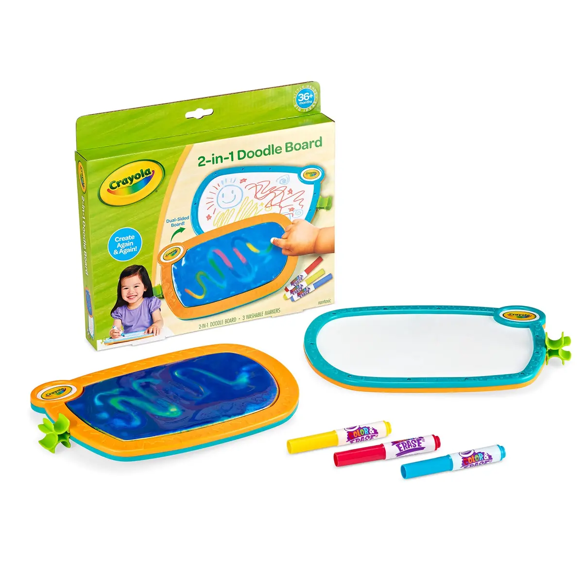 Crayola Double Doodle Board For Young Kids - Dual-Sided Drawing Tablet 1