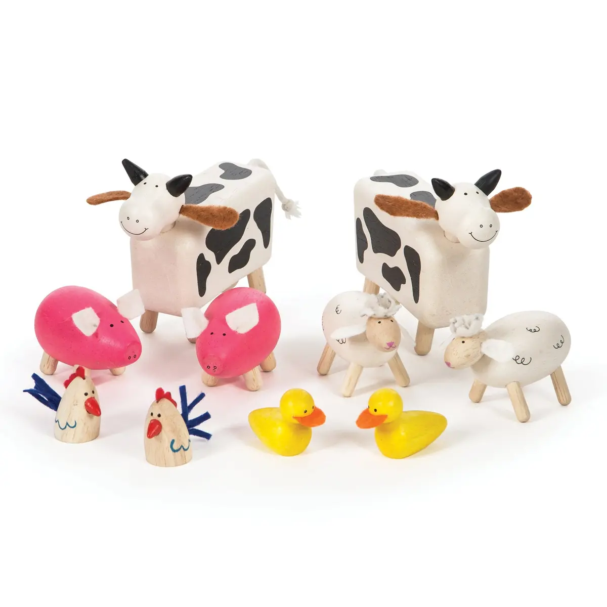 Bigjigs Toys Wooden Farm Animals Set ‚Äì 10 Piece Collection 1