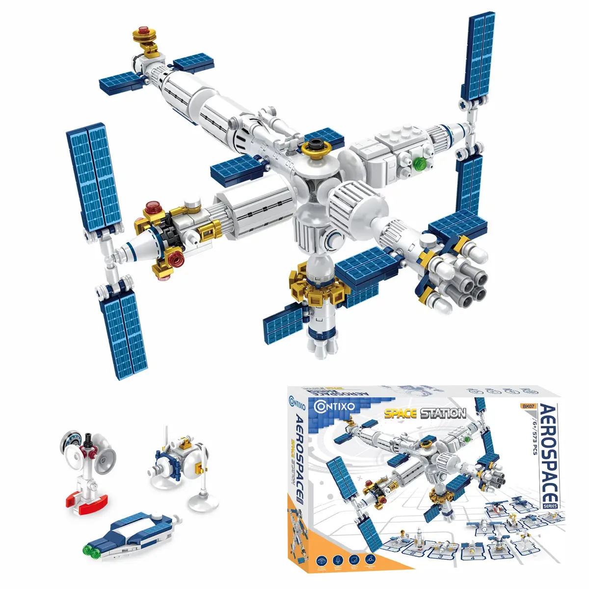Contixo Bk07 Aerospace Series 573-Piece Space Station Building Block Set 1
