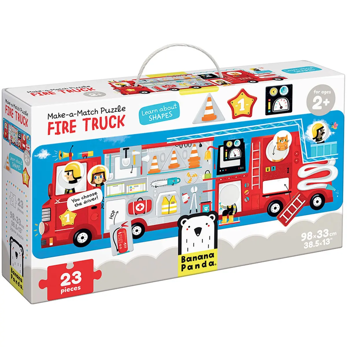 Banana Panda Fire Truck Make-A-Match Puzzle - 23 Pc 1