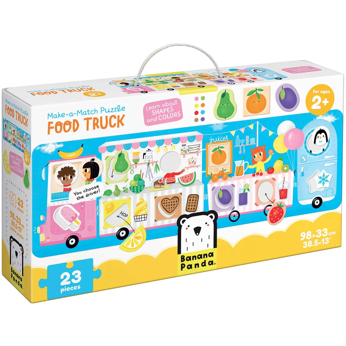 Banana Panda Food Truck Make-A-Match Jumbo Puzzle - 23 Pc 1