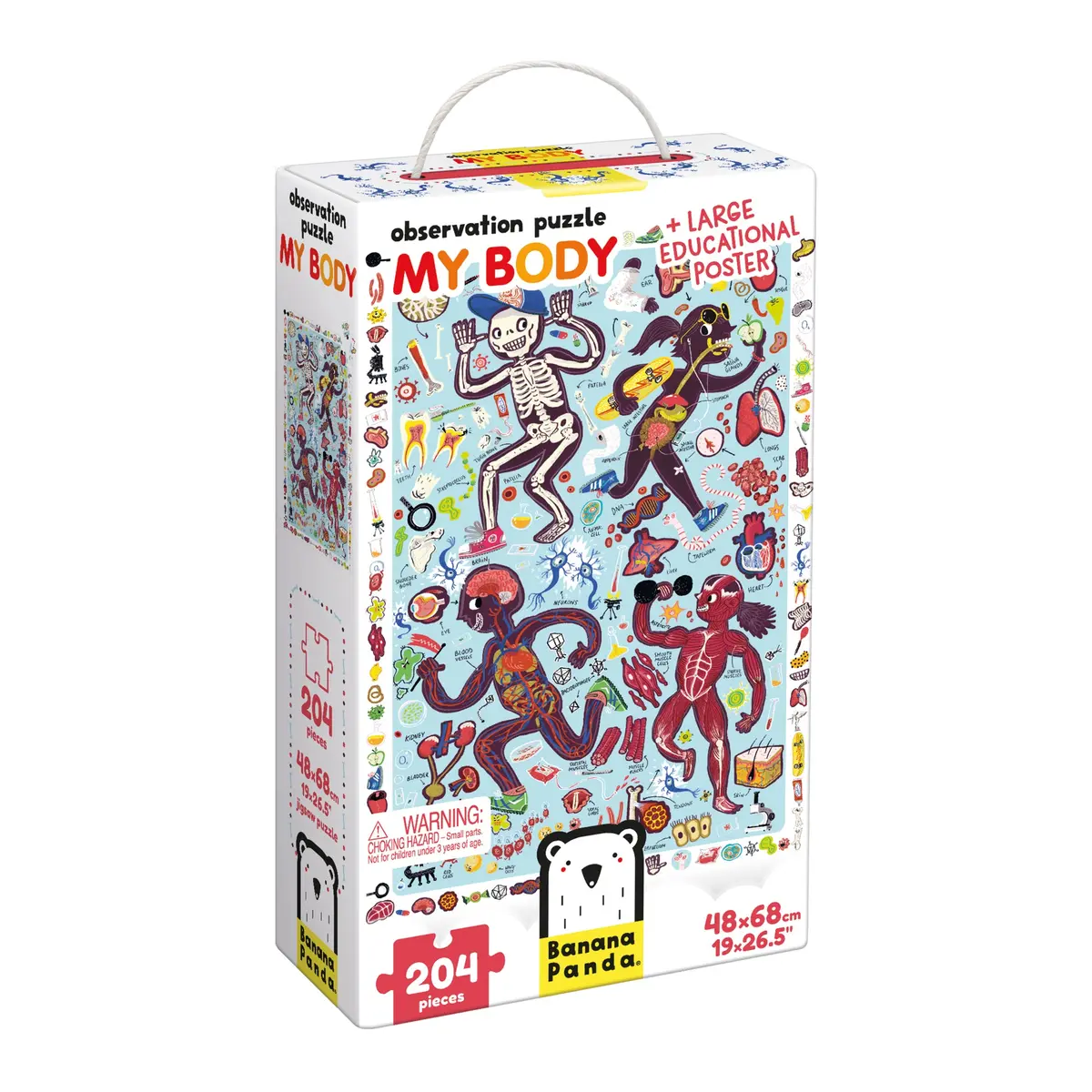 Banana Panda My Body Observation Jigsaw Puzzle - 204 Pc 1