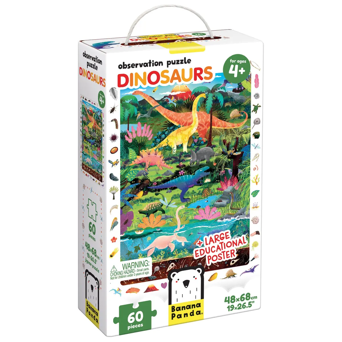 Banana Panda Dinosaurs Observation Floor Puzzle - 60 Pc 1