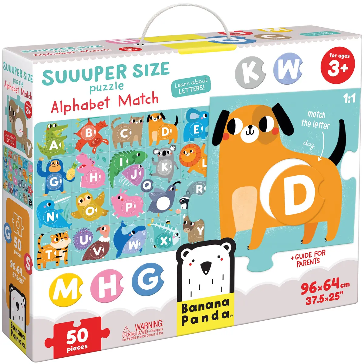 Banana Panda Super Size Alphabet Match Floor Puzzle - 50 Pc 1
