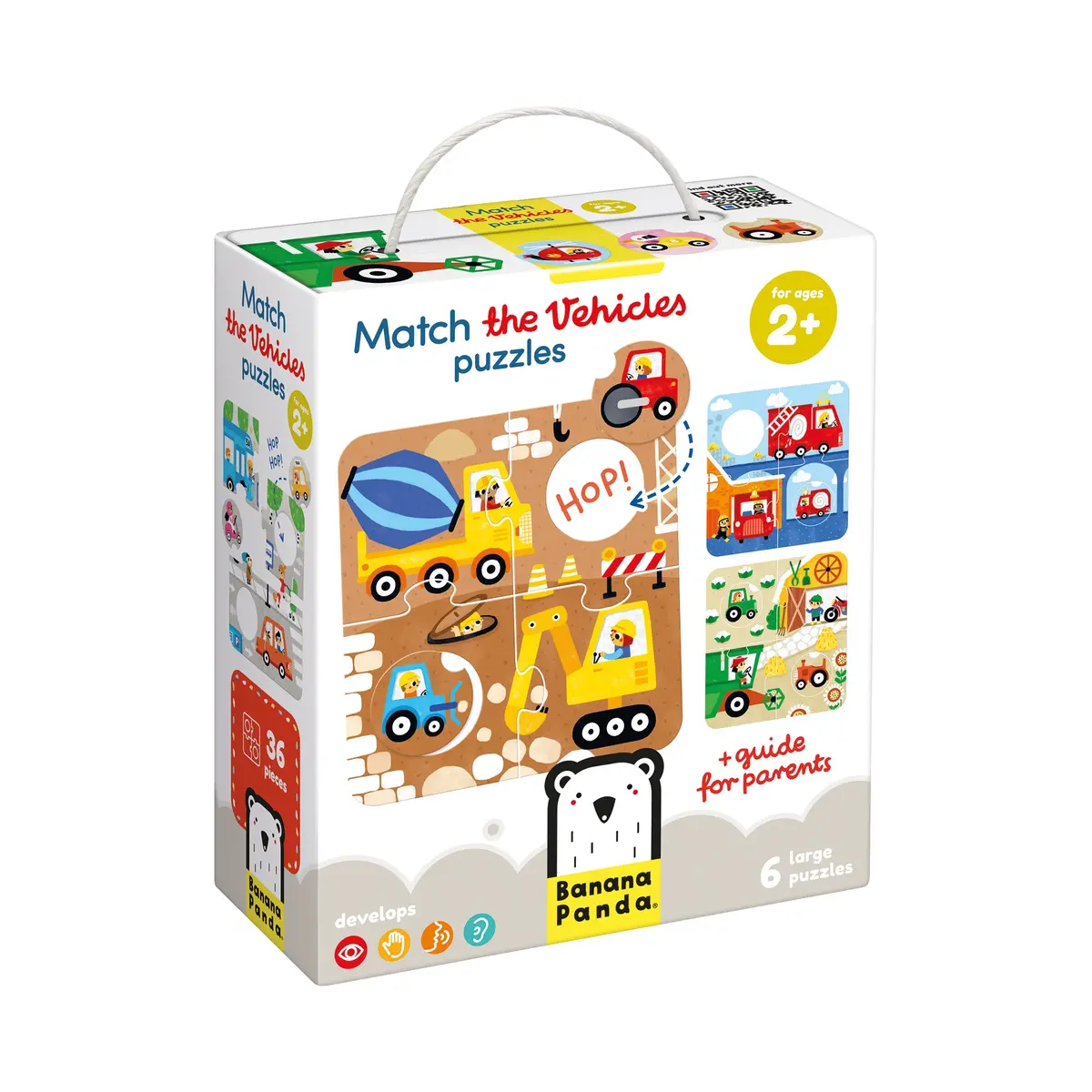 Banana Panda Educational Vehicle Adventure Puzzle Set - 6 Pc 1