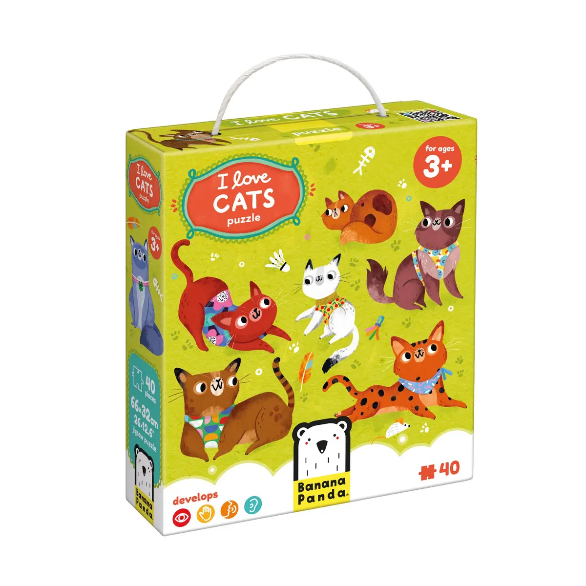 Banana Panda I Love Cats Puzzle - 40 Pc 1