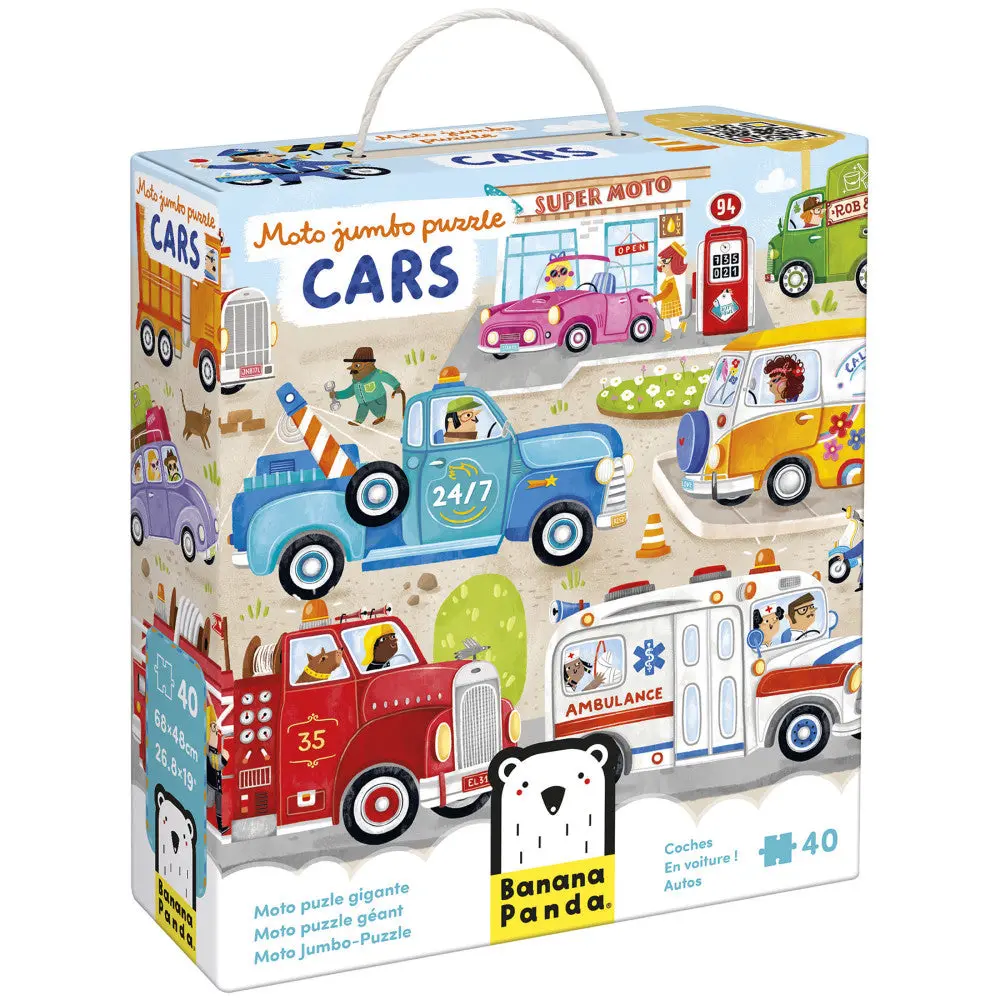 Banana Panda Transportation Jumbo Puzzle - 40 Pc 1