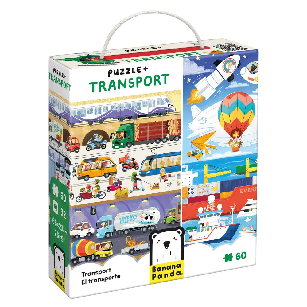Banana Panda Transport Adventure Jigsaw Puzzle - 60 Pc 1