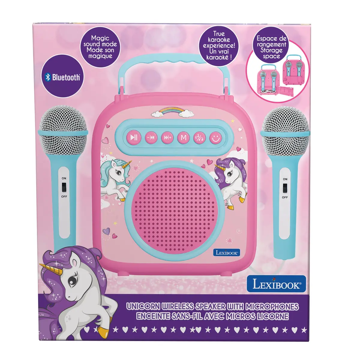 Lexibook Unicorn Bluetooth Speaker With Microphones 1