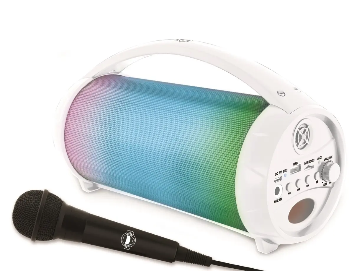 Lexibook Iparty Portable Bluetooth Speaker With Karaoke Microphone 1