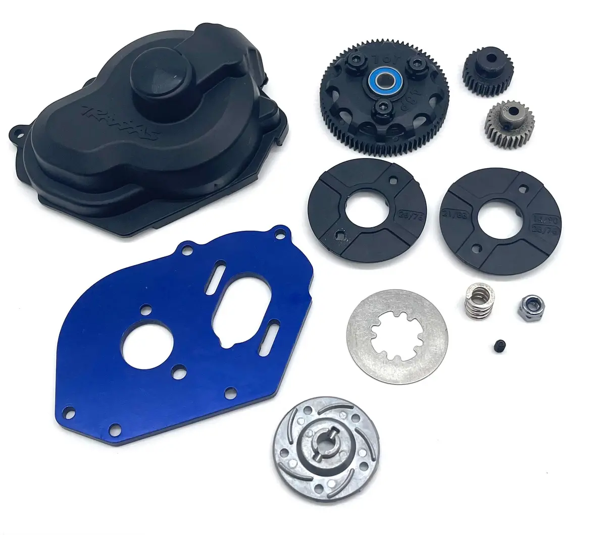 Bandit Vxl Pro Spur Gear 76T & Slipper Clutch, Cover, Motor Plate 24076-74 1