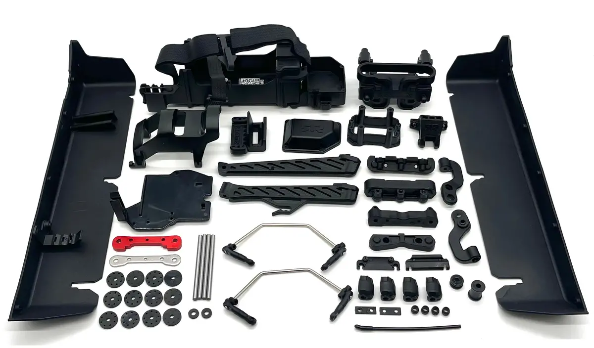 Arrma Big Rock 6S - Side Guards, Battery Tray, Roll Tower, Chassis Braces Ara7612 1