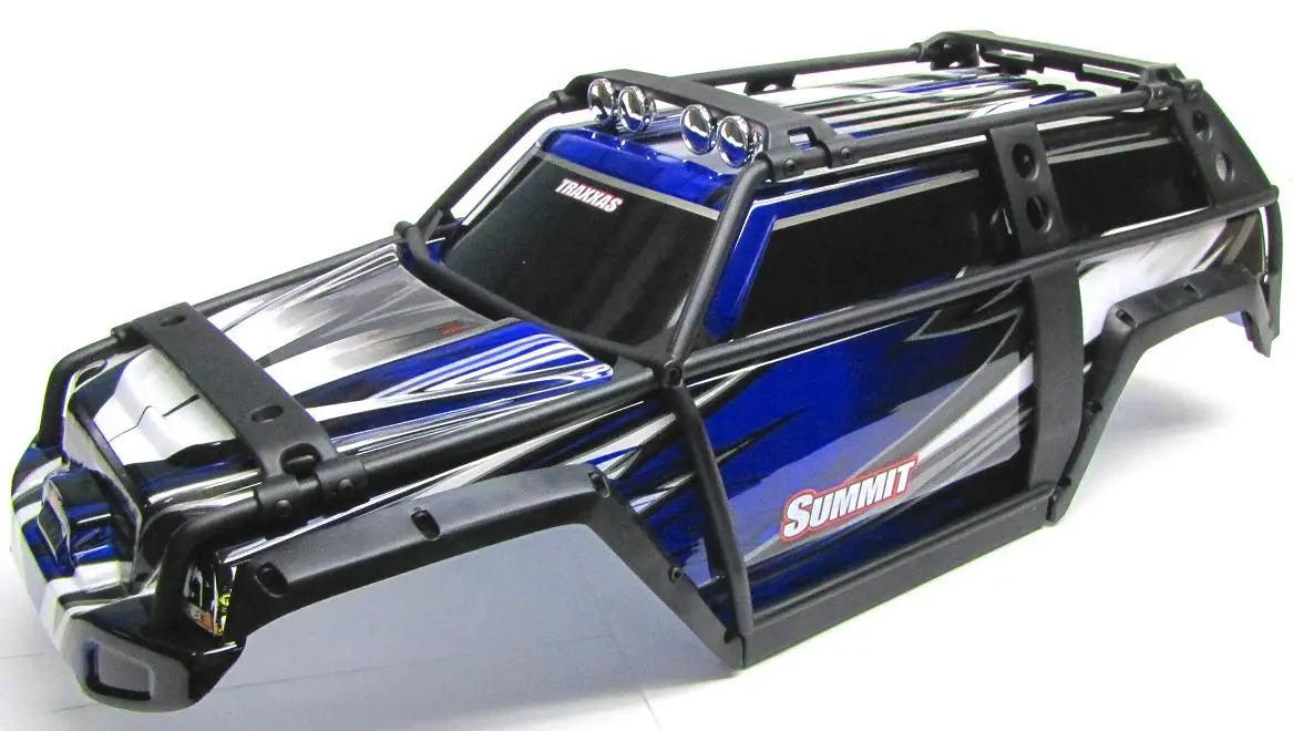 Summit Updated Body (Blue & Black  Exocage Cover Shell, Traxxas #5607 1