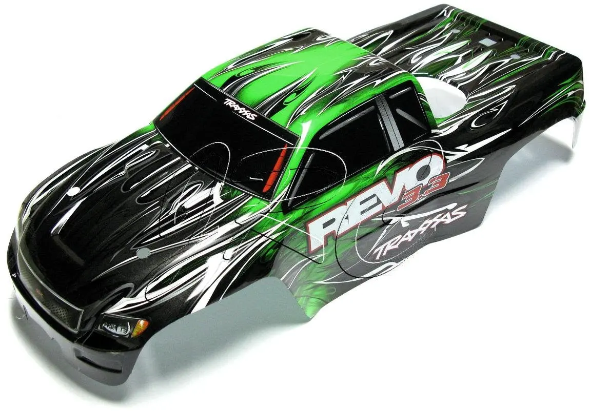 Nitro Revo 3.3 Body (Green, Shell,  & Decal, Cover Painted, 53097-3 1