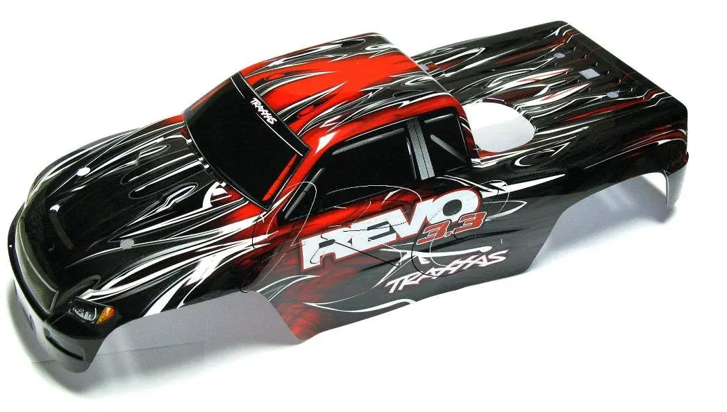 Nitro Revo 3.3 Body (Red  & Decal, Cover Painted Shell , 53097-3 1