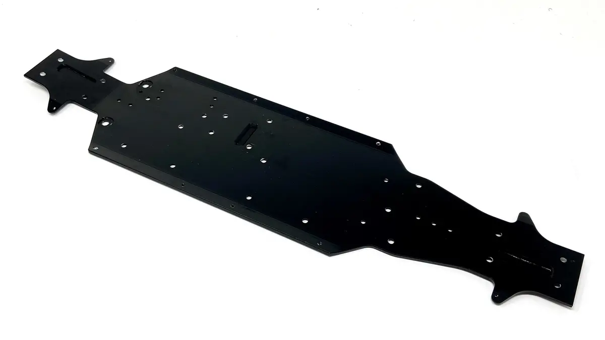 Team Corally Shogun - Chassis (Black Aluminum Truggy Long Kronos Lwb C-00177 1