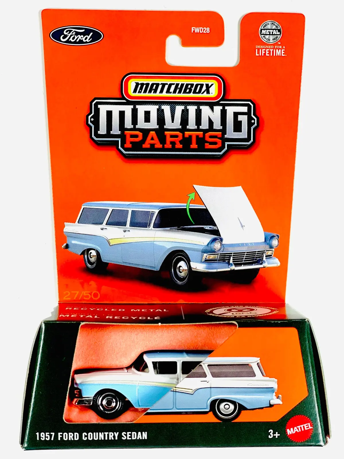 Matchbox 2025 Moving Parts Case H 1957 Ford Country Sedan 1
