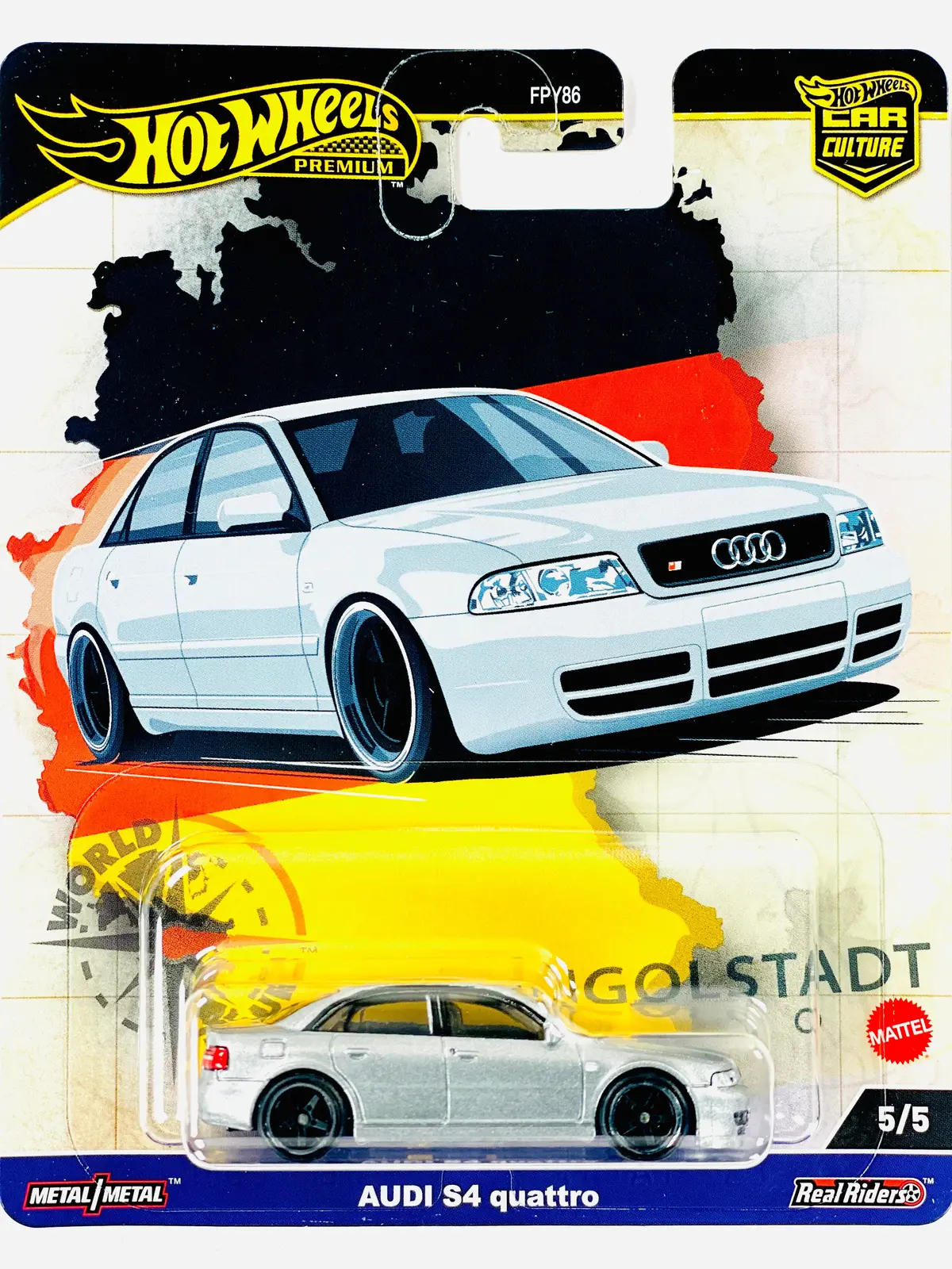 Hot Wheels 2024 World Tour Case A Audi S4 Quattro 1