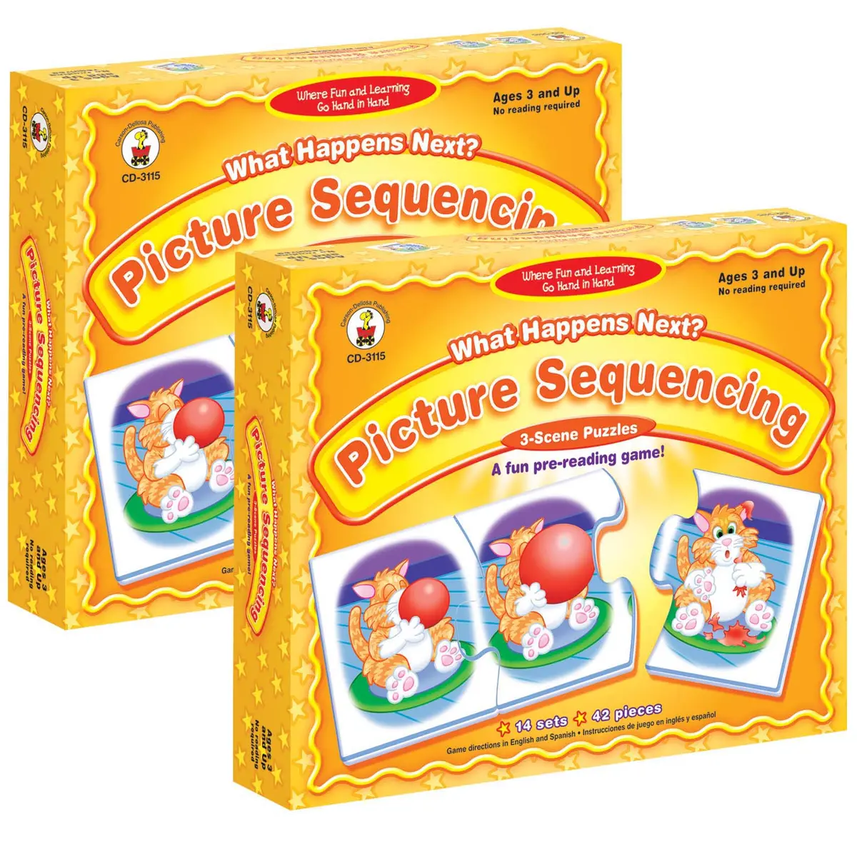 Carson Dellosa Education - What Happens Next? Picture Sequencing Game, Grade Pk-K, Pack Of 2 1