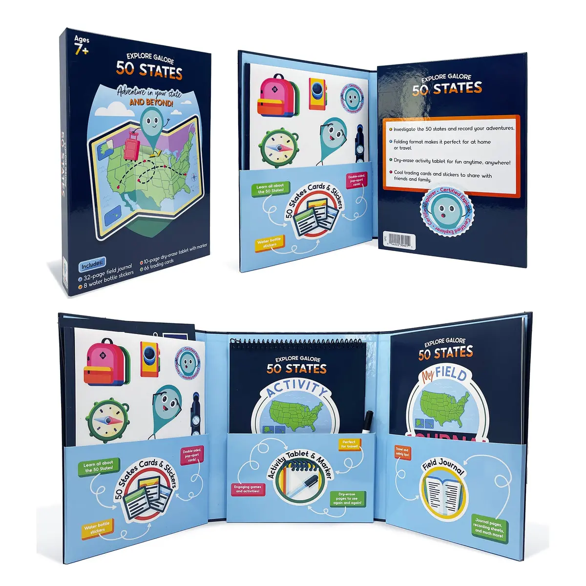 Carson Dellosa Education Explore Galore: 50 States Dry-Erase Geography Kit 1
