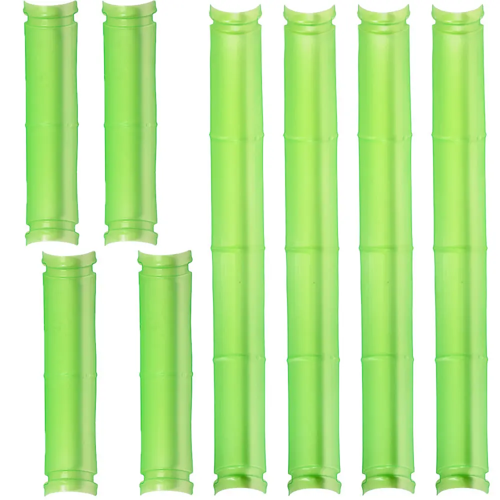 Spark & Wow Bamboo-Themed Water Channels - Set Of 8 - Colorful Outdoor Playset 1