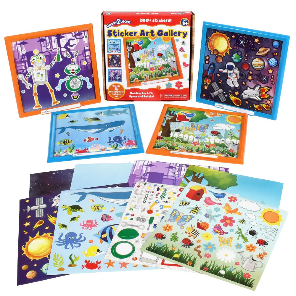 Ready 2 Learn Creative Sticker Art Gallery Kit - Exploration Themes 1