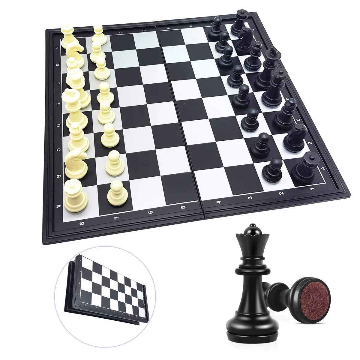 Lexibook Compact Magnetic Foldable Chess Set 1