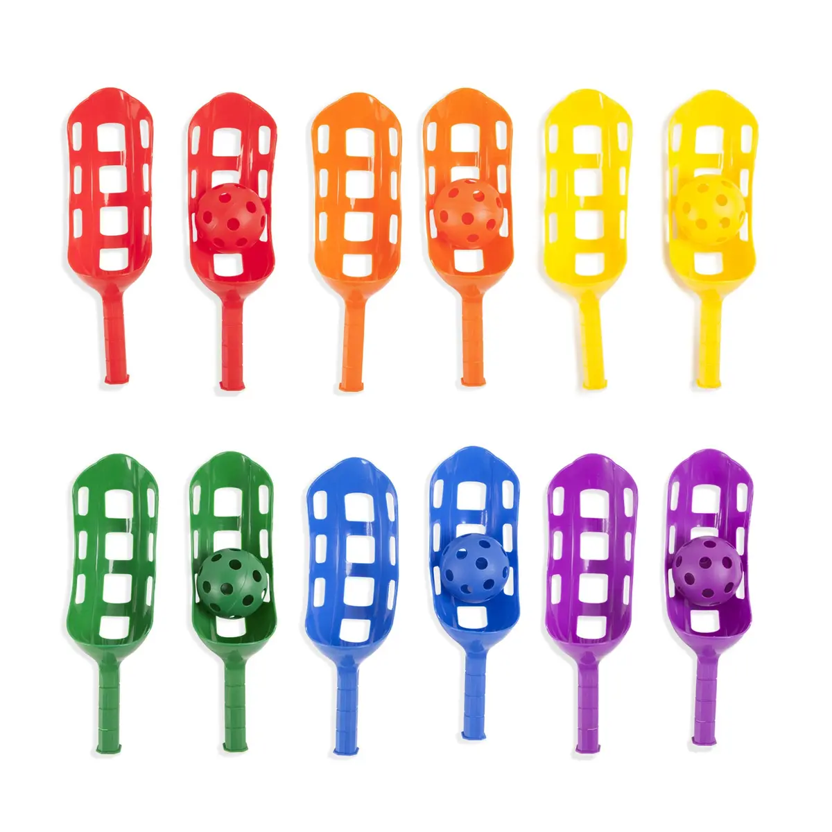 Champion Sports Colorful Scoop Ball Set - Fun Outdoor & Indoor Catch Game 1