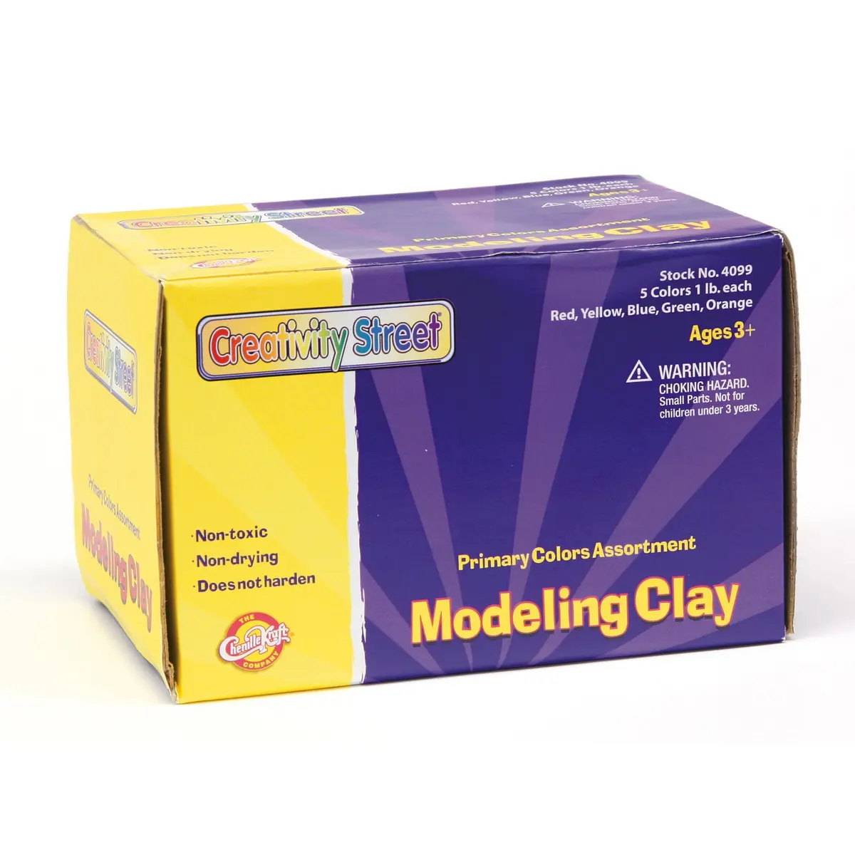 Creativity Street® Modeling Clay, 5 Primary Color Assortment, 5 Sticks, 5 Lbs. Total 1