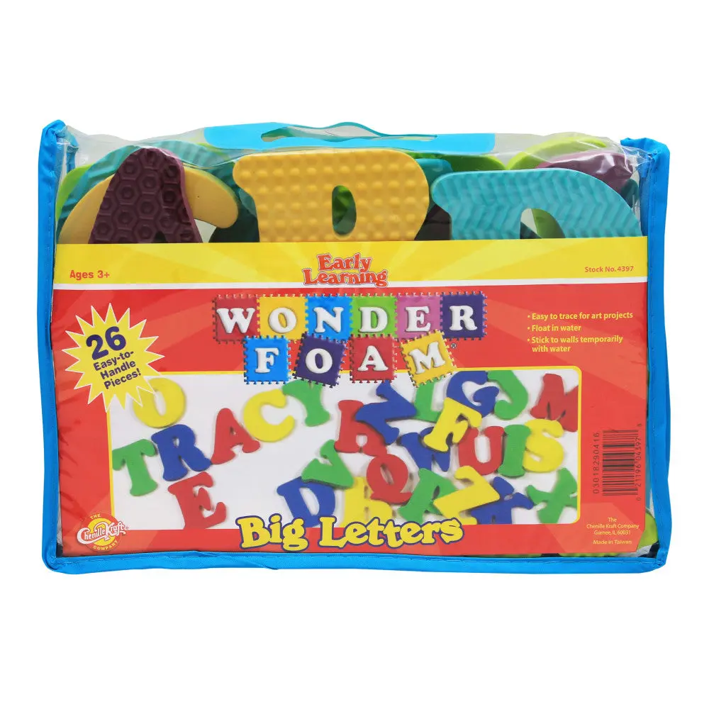 Wonderfoam Alphabet Adventure Set - Jumbo Letters In Assorted Colors 1