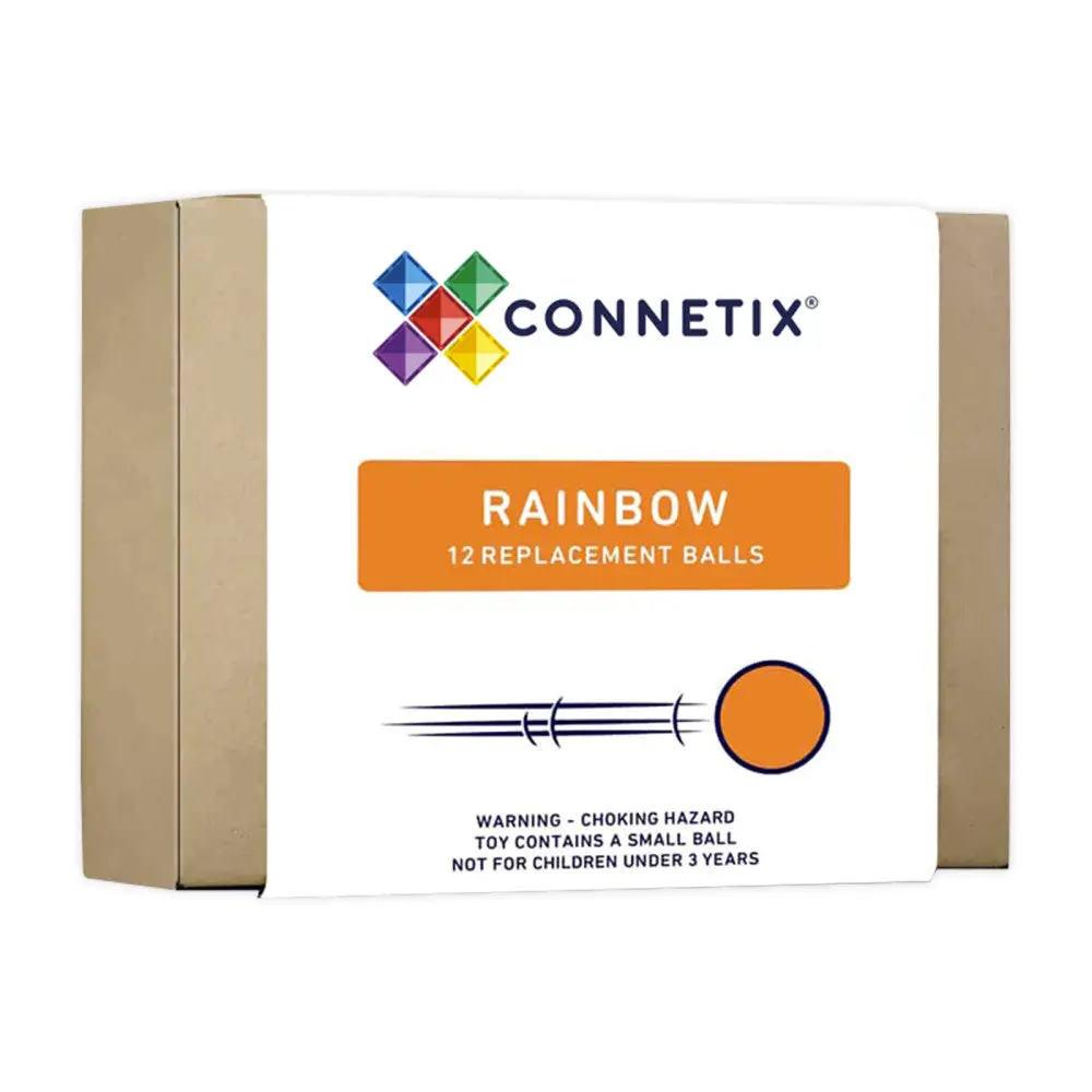 Connetix Magnetic Tiles Rainbow Ball Pack - 12 Colorful Pieces 1