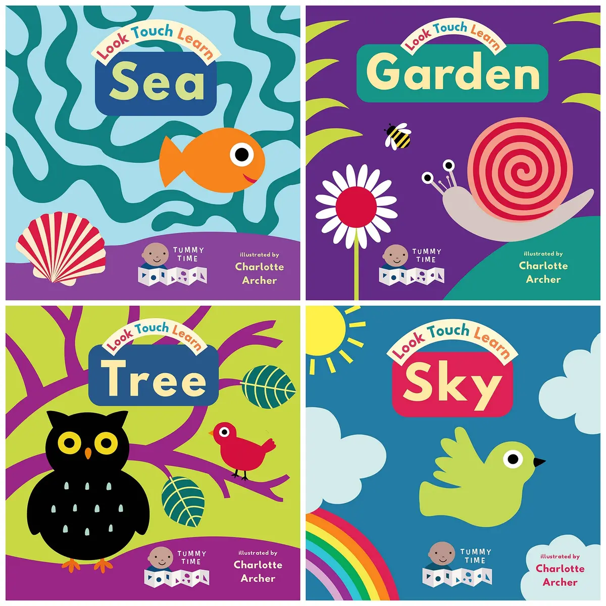 Child's Play Books Look Touch Learn 4-Piece Book Set 1