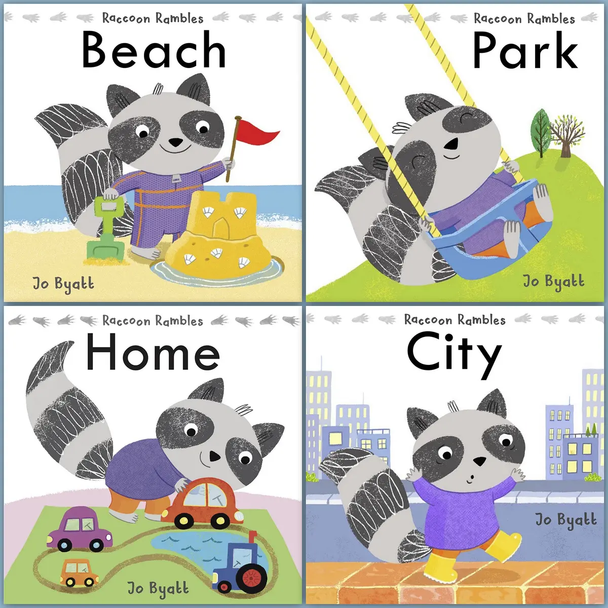 Raccoon Rambles 4-Book Adventure Set For Toddlers 1