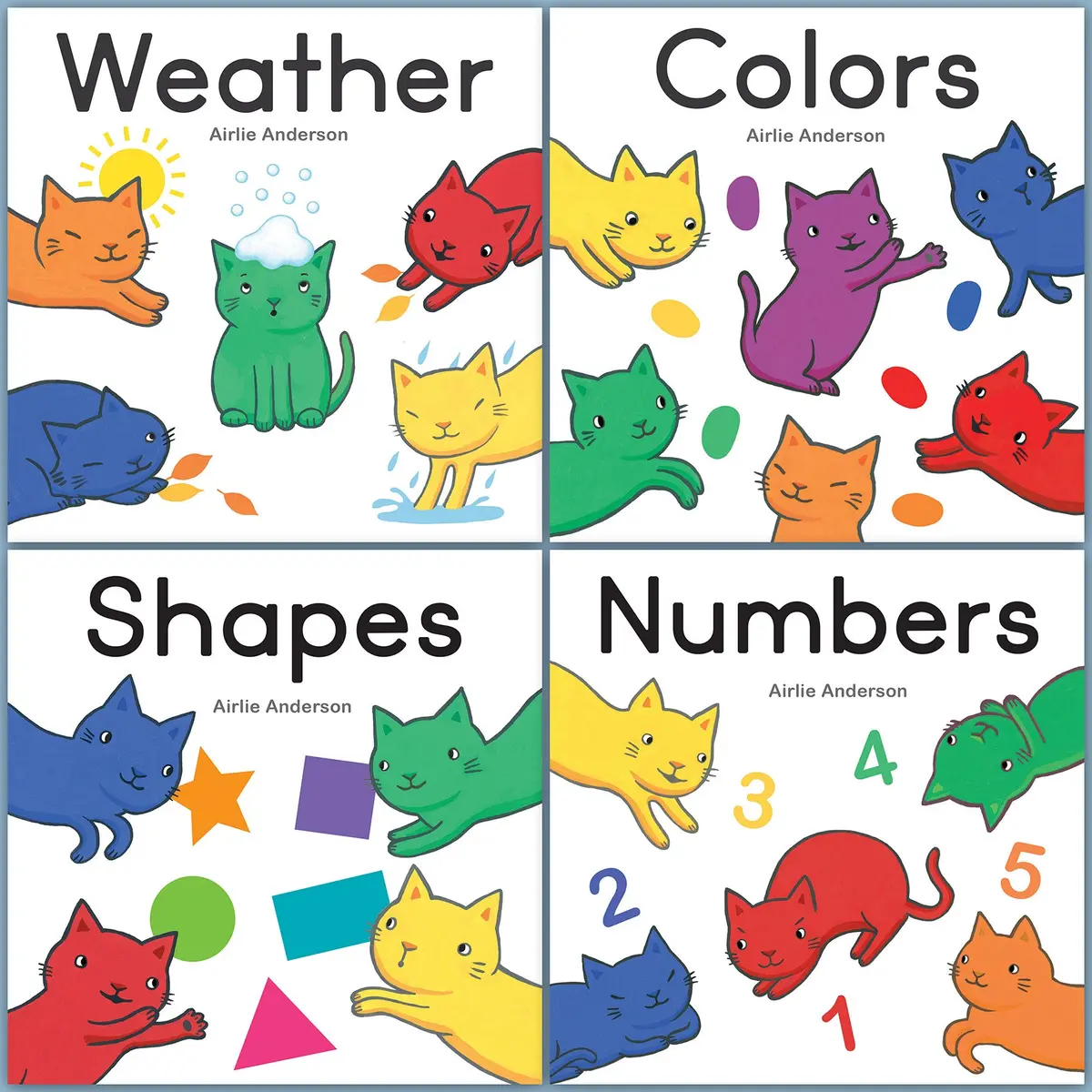 Curious Cats Board Book Set By Arlie Anderson, 4-Piece 1