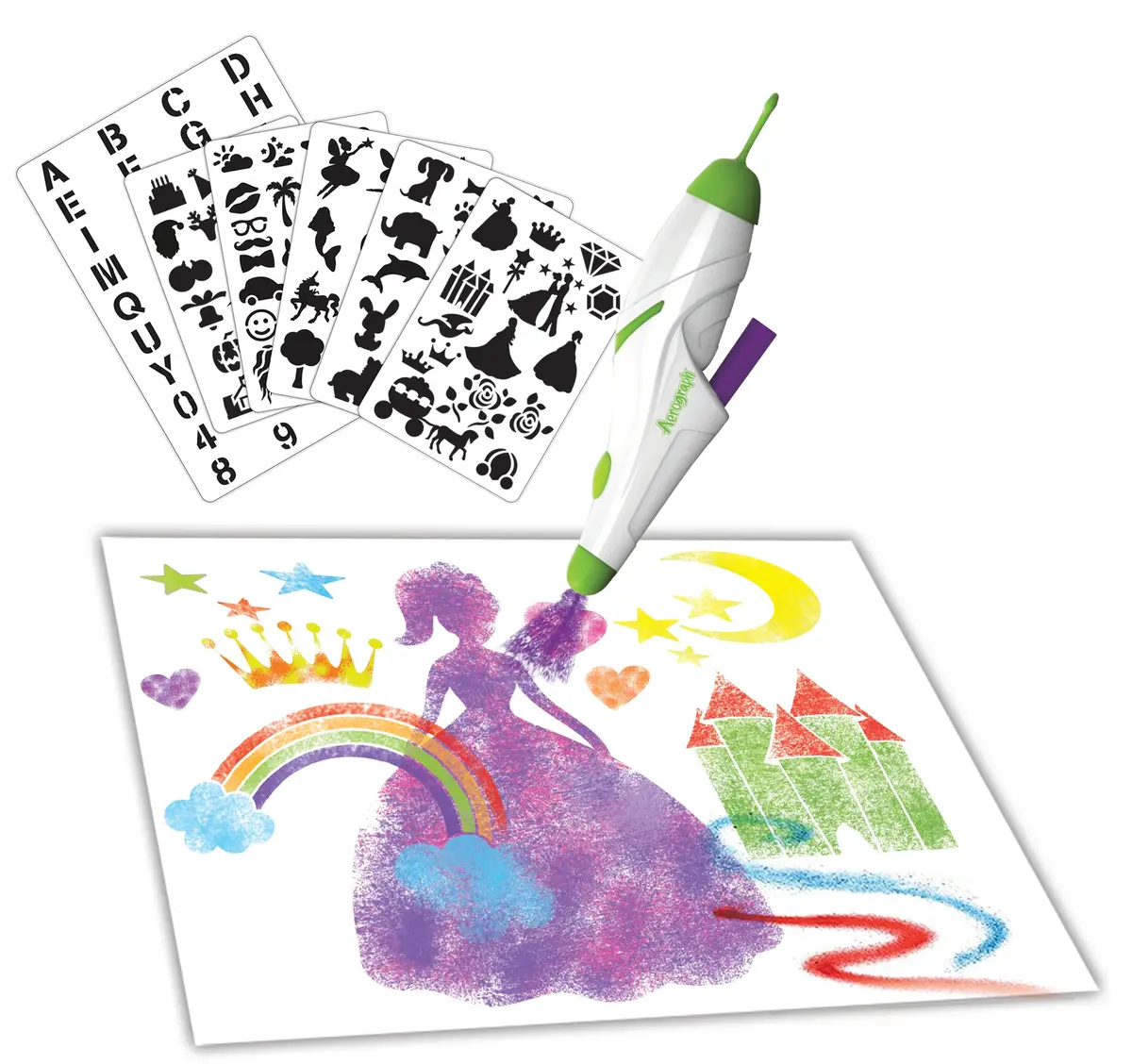 Lexibook Creative Aerograph Electronic Air Spray Marker Set 1