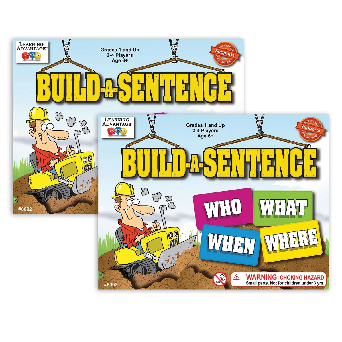 Learning Advantage Build-A-Sentence Game - Double Pack Delight 1