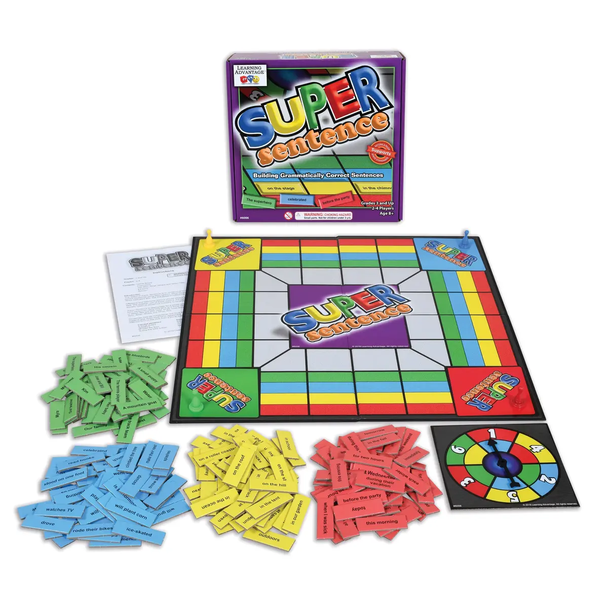 Learning Advantage Super Sentence Creation Board Game - Educational Fun 1