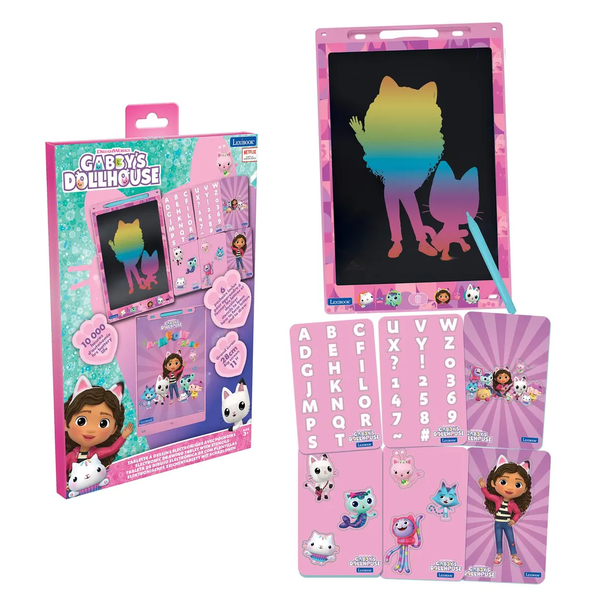 Lexibook Gabby's Dollhouse Magic Drawing Slate - Pink 1