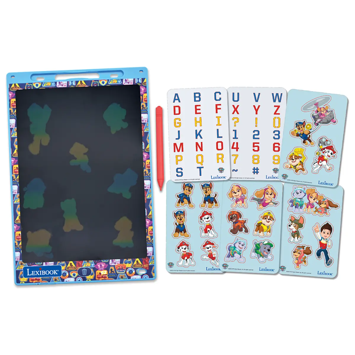 Paw Patrol 11’’  Multicolor Learning Drawing E-Ink Tablet With Stencils 1