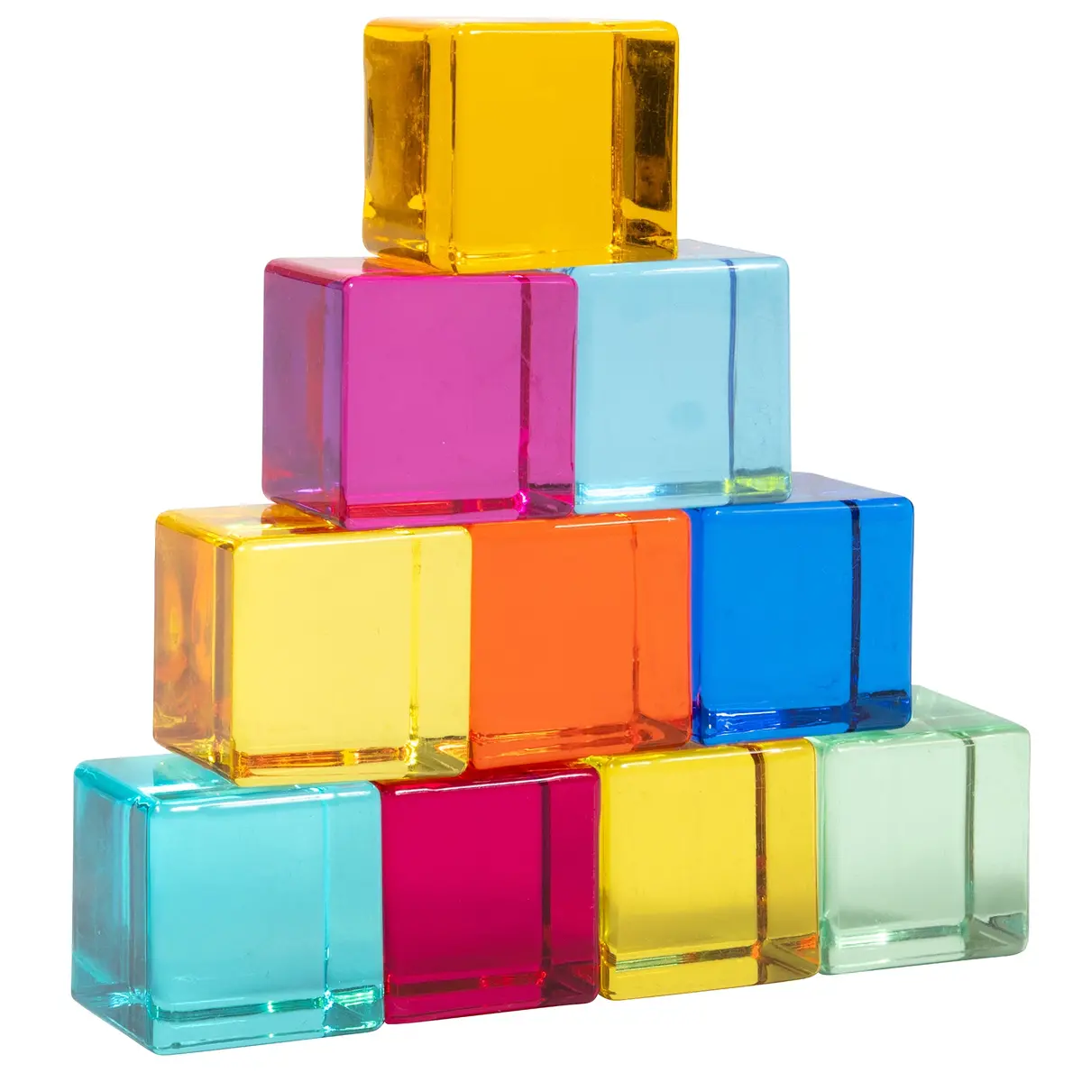 Tickit Gem Cubes - Colorful Learning Fun Set Of 10 1