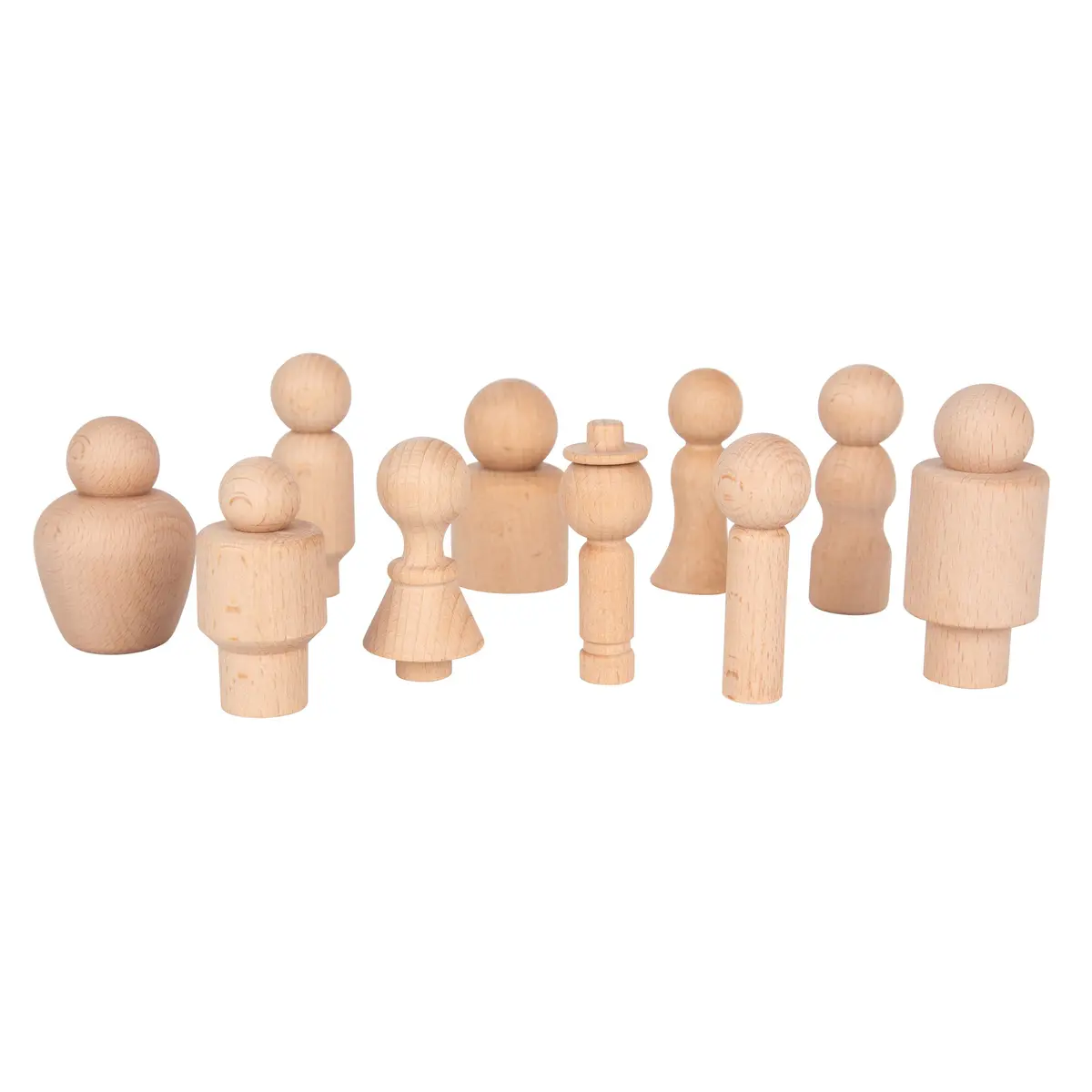 Tickit Wooden Community Figures - Set Of 10 - Creative Play For Toddlers 1
