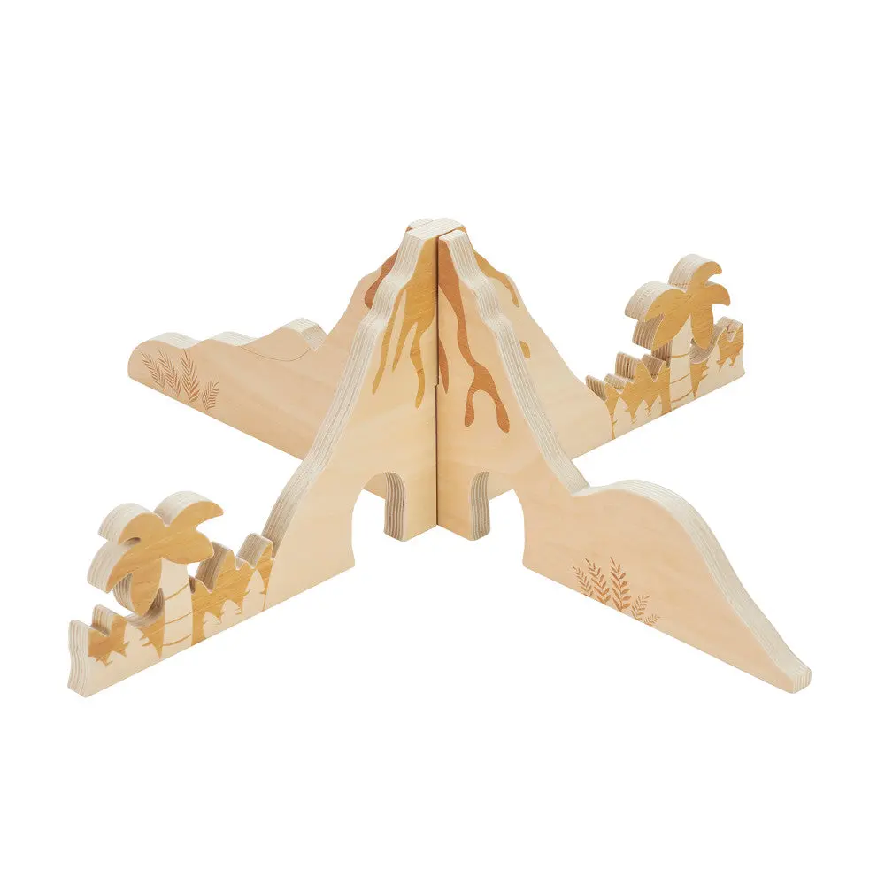 Tickit Discovery Jurassic Dividers - Tactile Wooden Playset 1